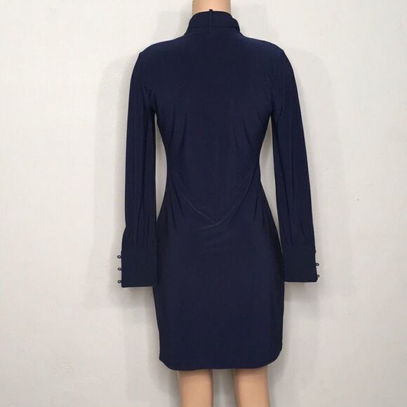 White House Black Market navy blue dress. New - Picture 6 of 7